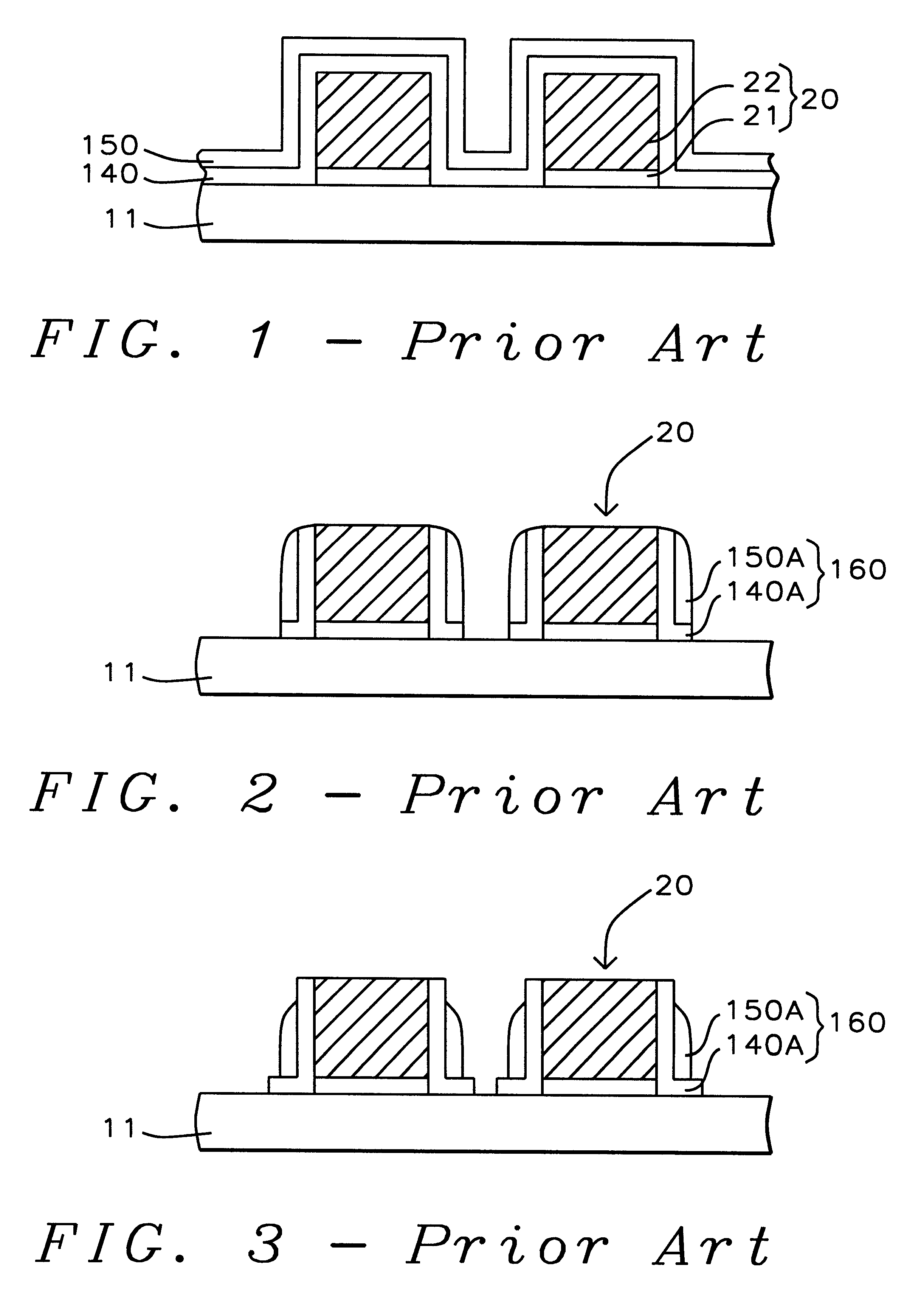 Method for forming an L-shaped spacer with a disposable organic top coating