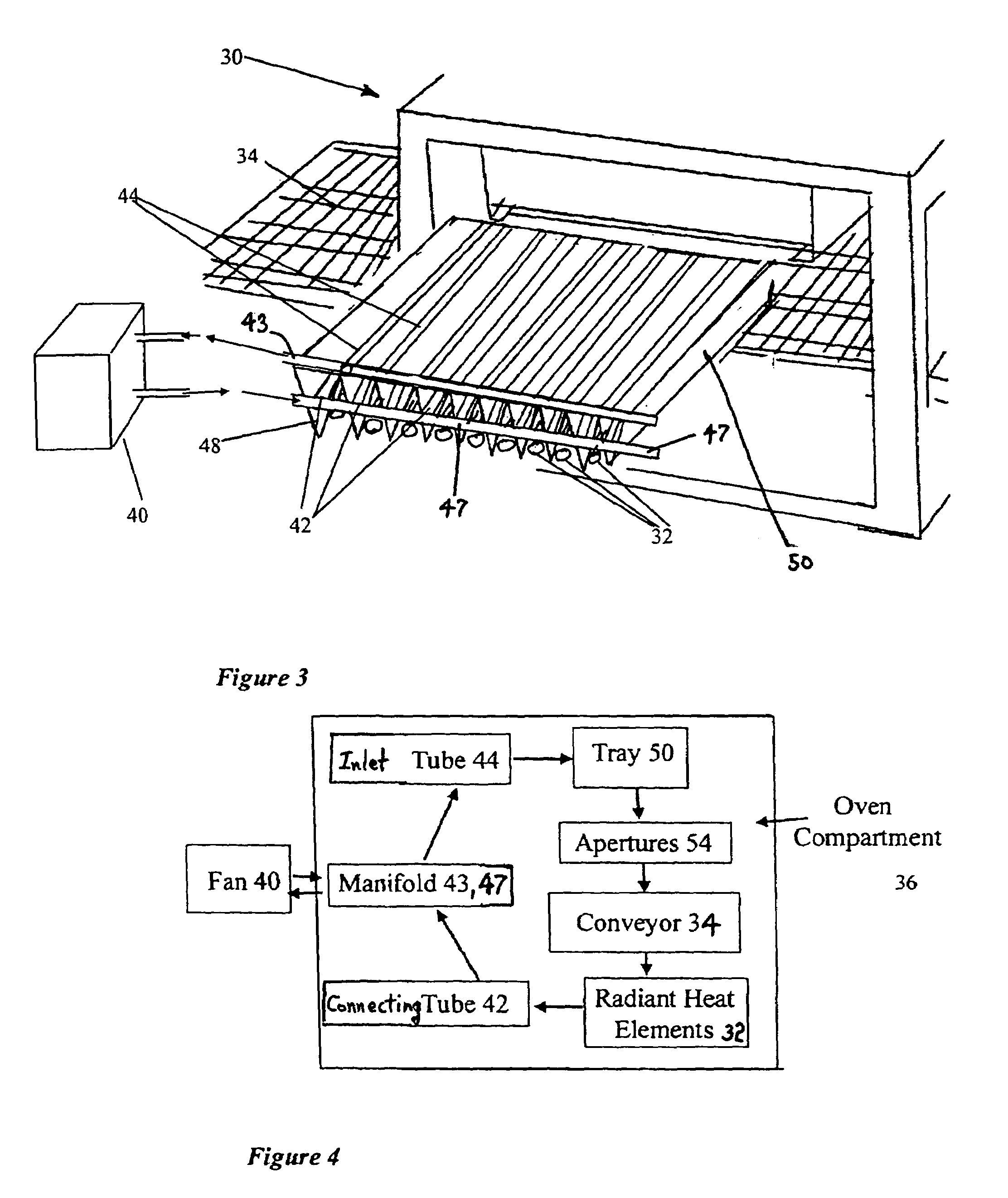 Impingement oven with radiant heating