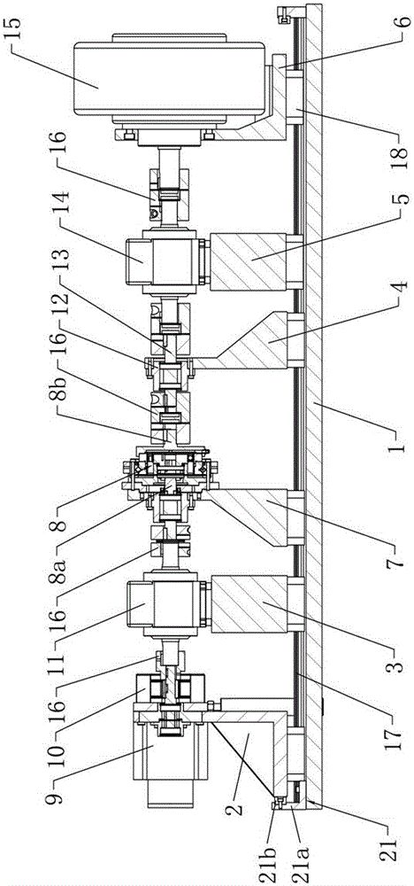 Comprehensive testing system for dynamic property of harmonic speed reducer
