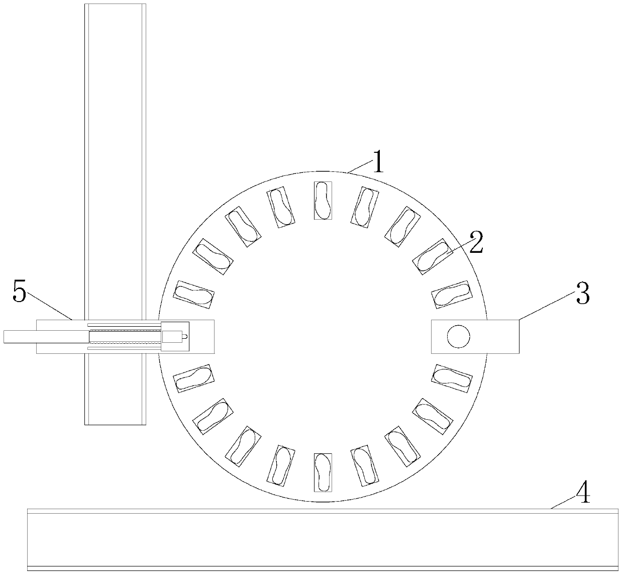 Shoe sole corner punching device for shoe processing