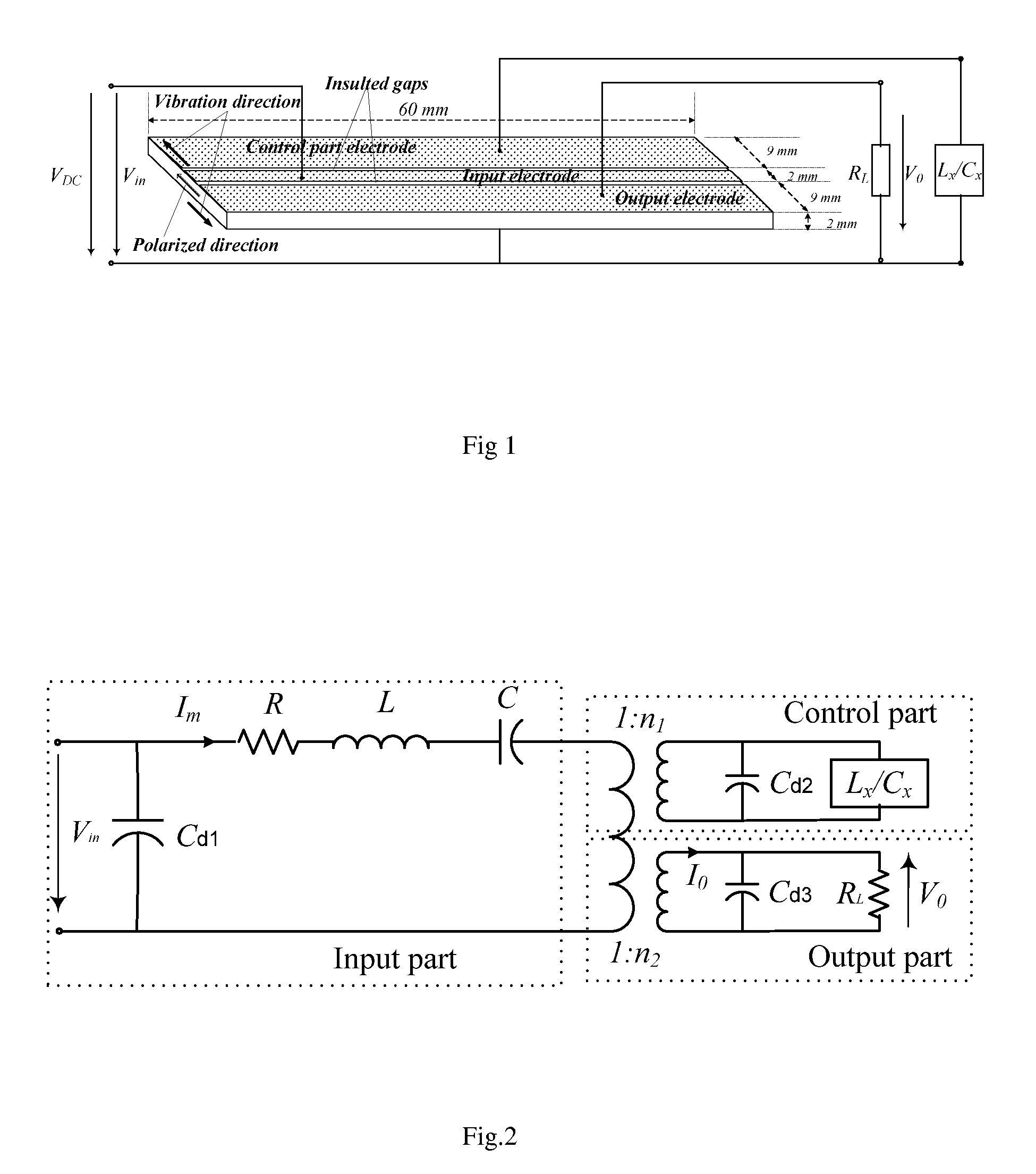 Piezoelectric phase shifter