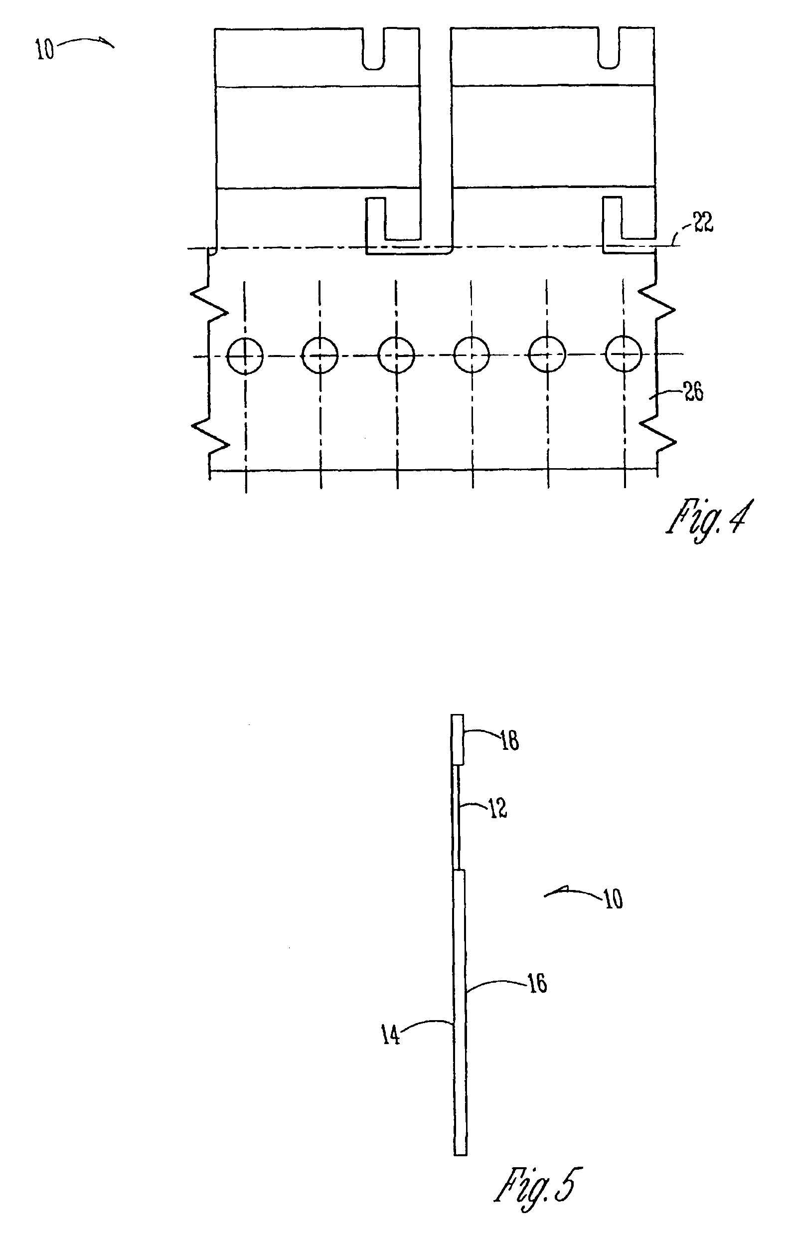 Surface mounted four terminal resistor