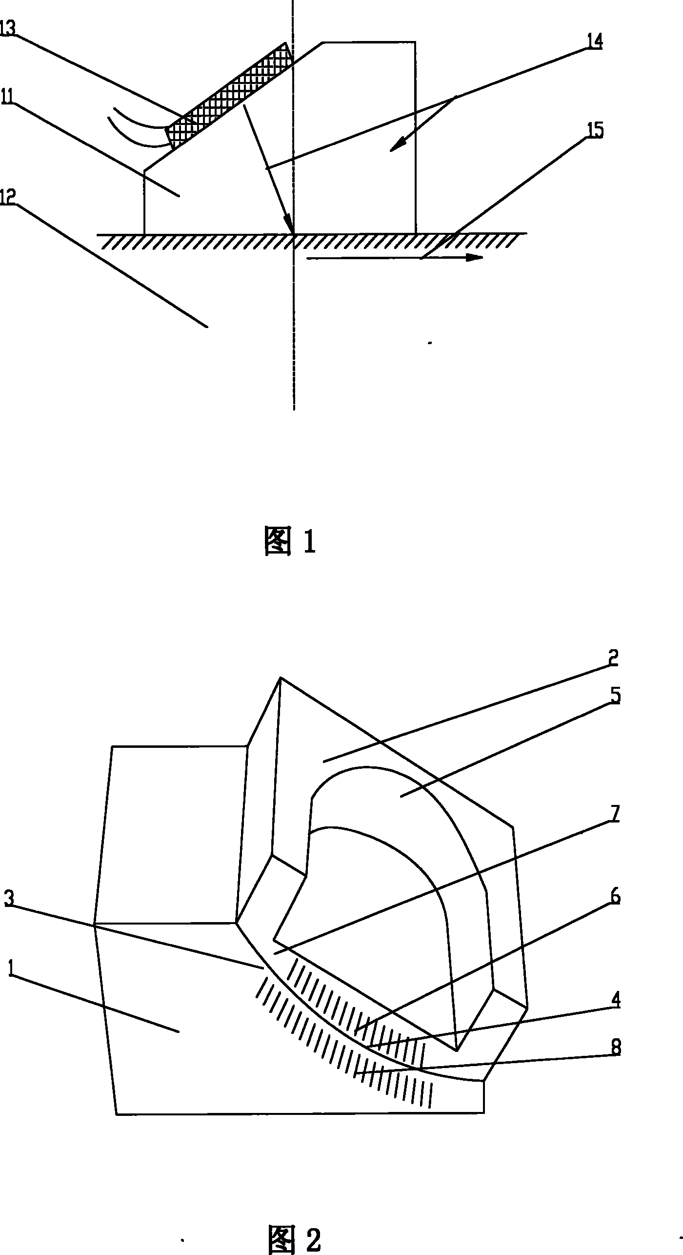 Critical refraction longitudinal wave detection component inside tangential stress assistant device