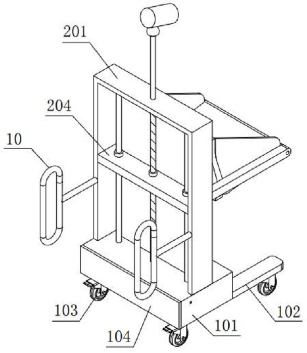 Waste electric appliance auxiliary feeding device