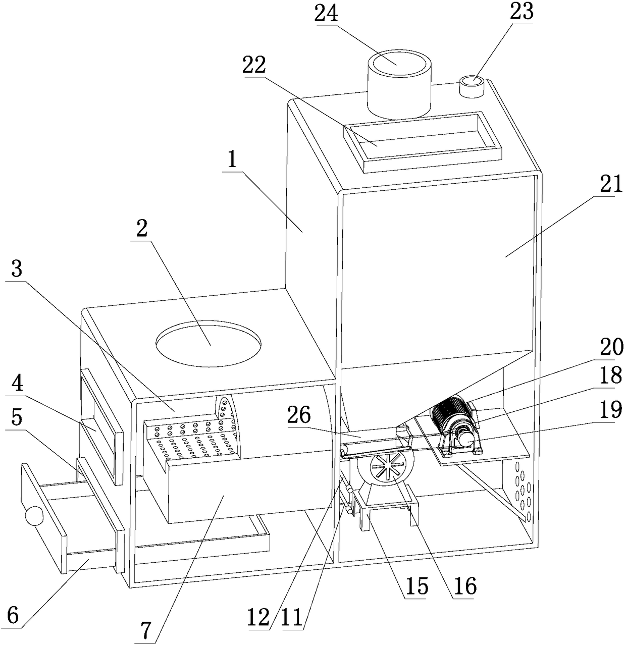 Automatic feeding heating stove capable of combusting multiple kinds of fuel