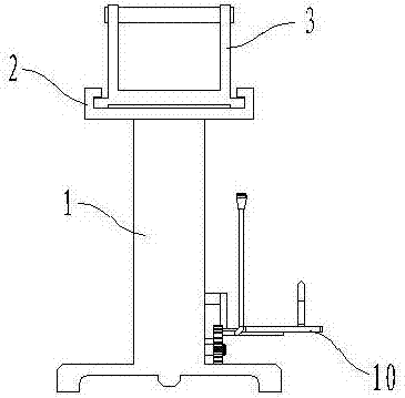 Spring steel plate stacking device