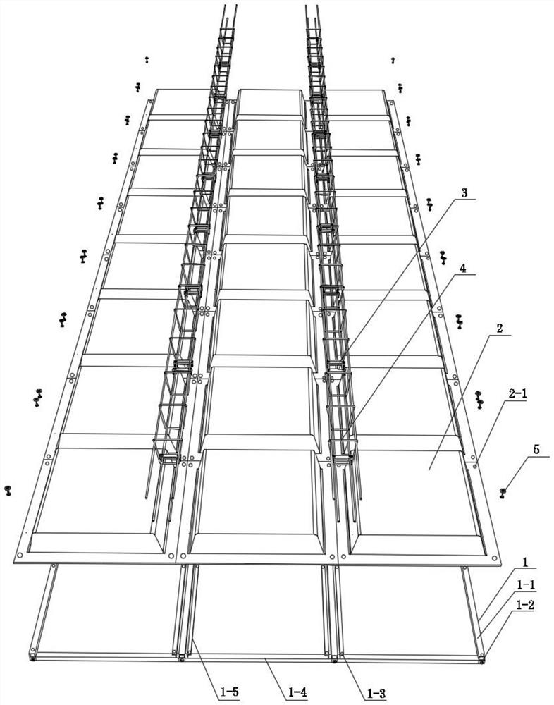 Ribbed supporting-free unit formwork device and mounting method