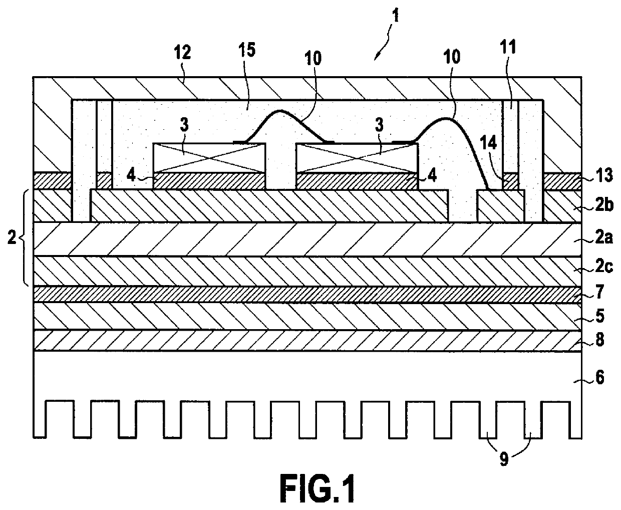 A method of fabricating an electronic power module by additive manufacturing, and associated substrate and module