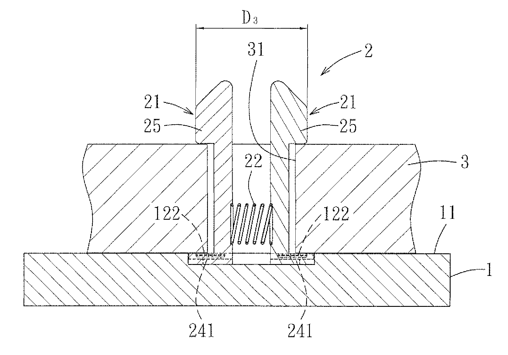 Retaining module and component assembly having the same