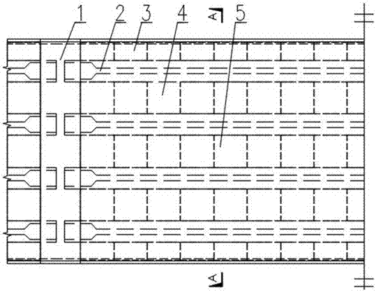 Overlapped reinforced concrete plate structure capable of bearing heavy load, and manufacturing method