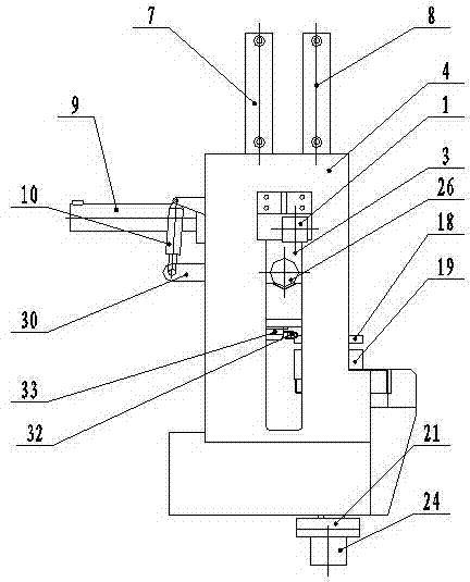 Corner drawing forming and both edge correcting device