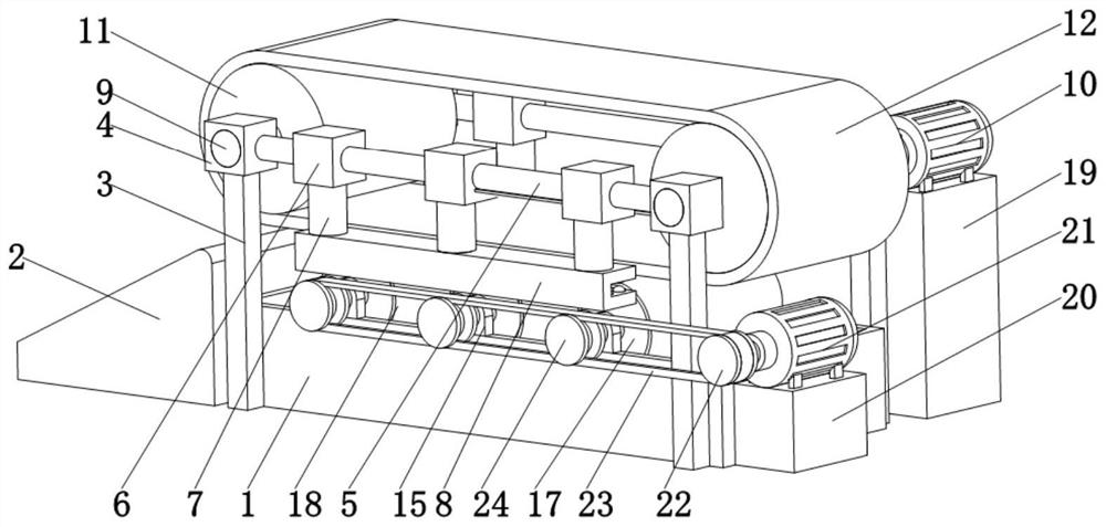 Surface smearing device of carton board printer