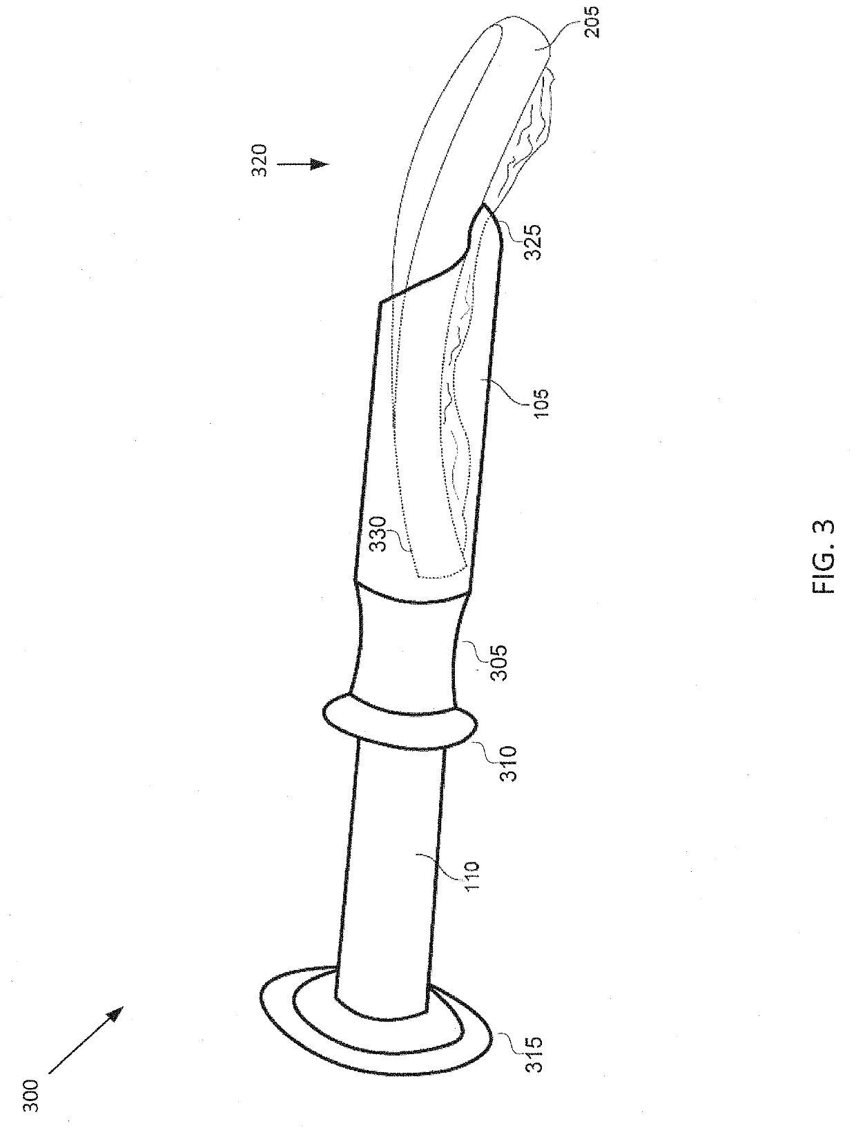 Applicator for a menstrual device