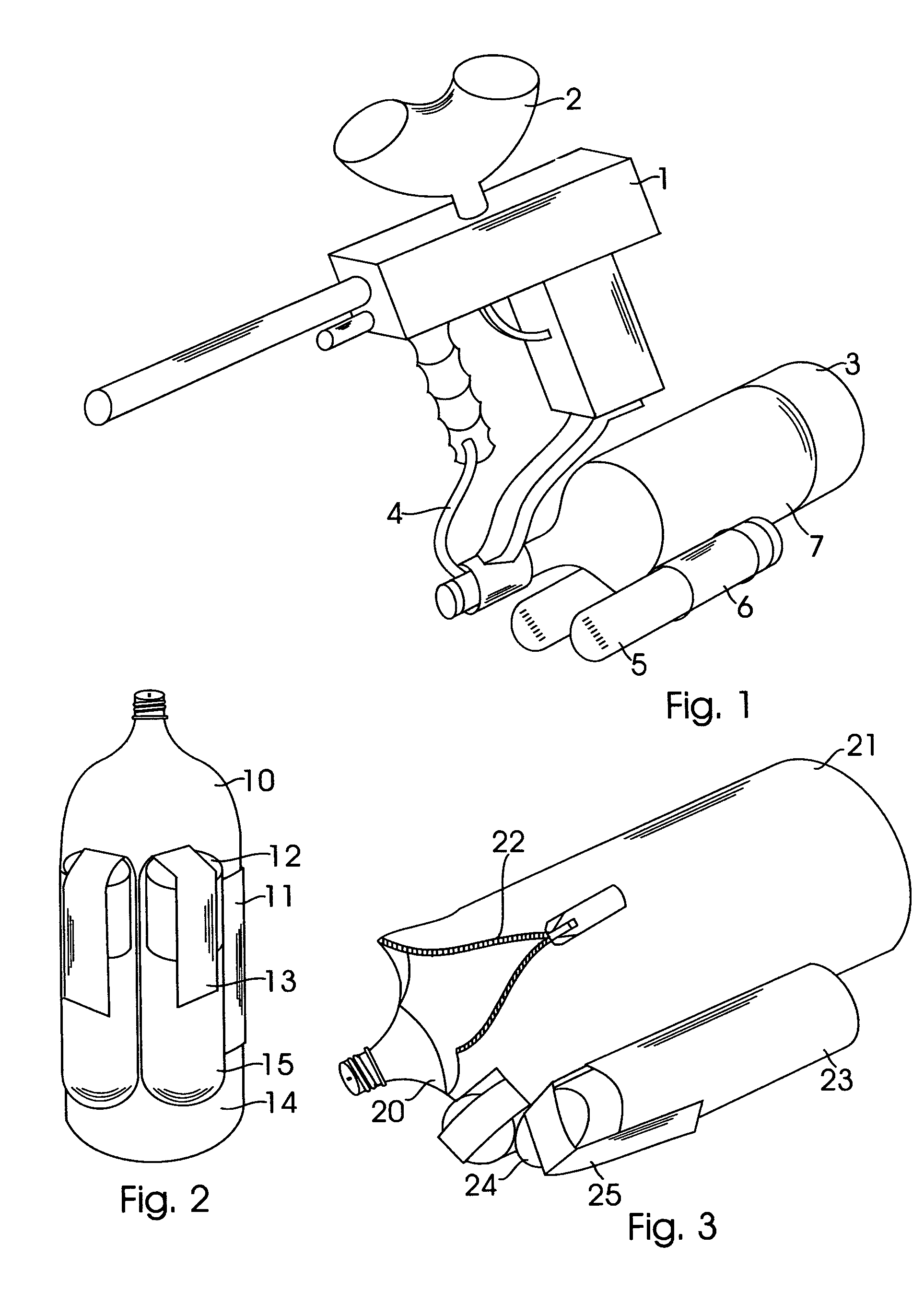 Paintball pod tank harness