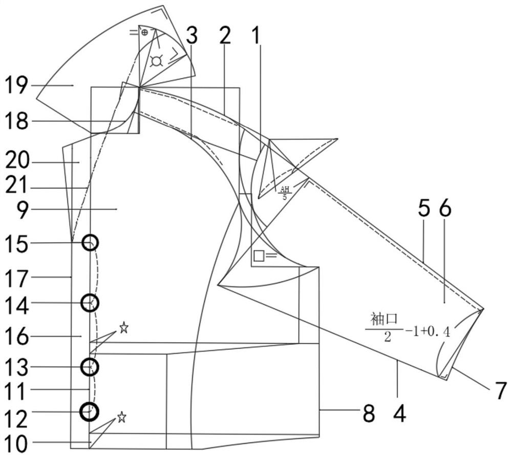 Raglan sleeve jacket and tailoring method