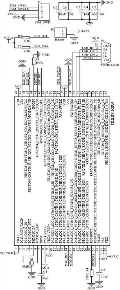 Human-computer interaction force identification and control method for rehabilitation walking training robot