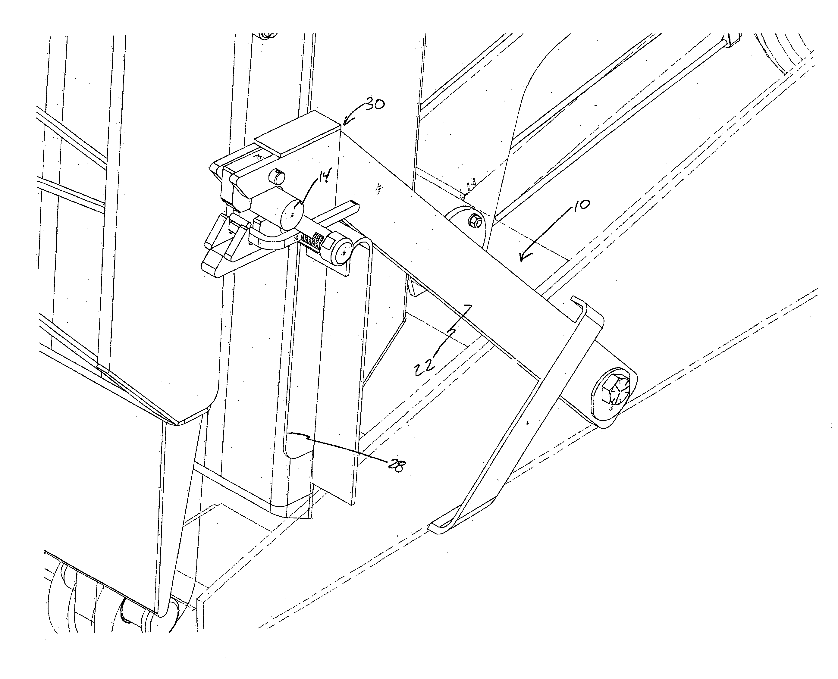 Ramp latching mechanism