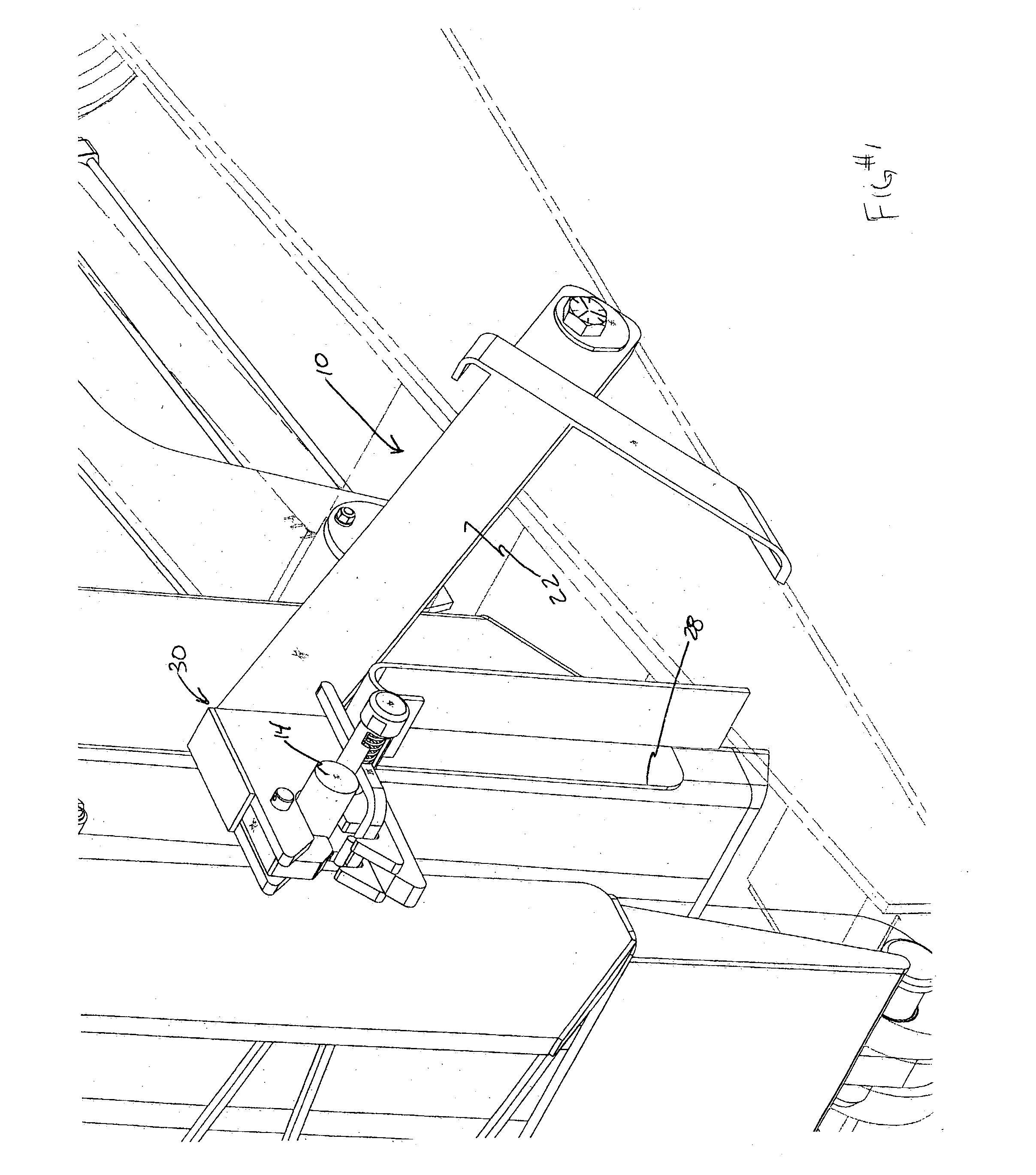 Ramp latching mechanism