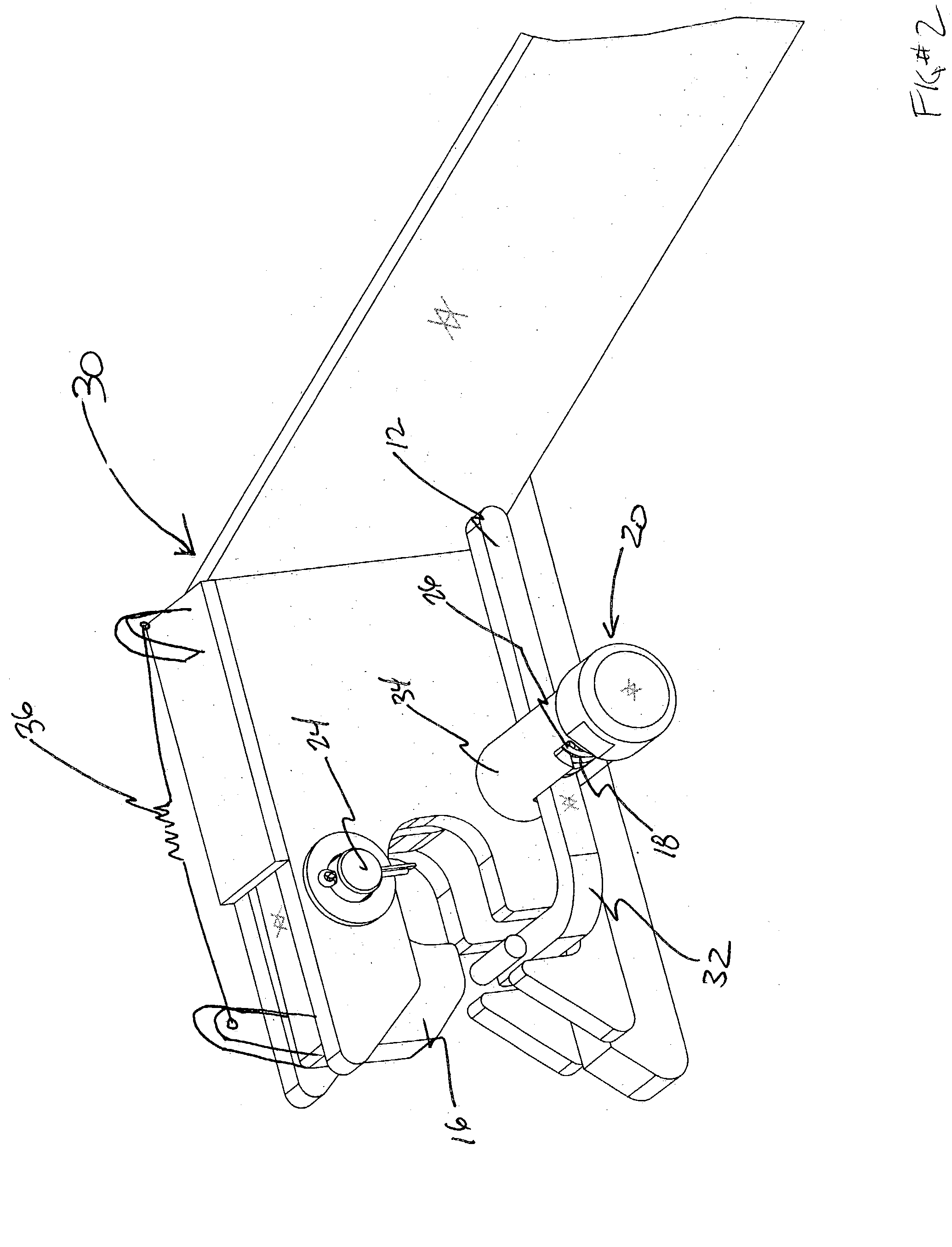 Ramp latching mechanism