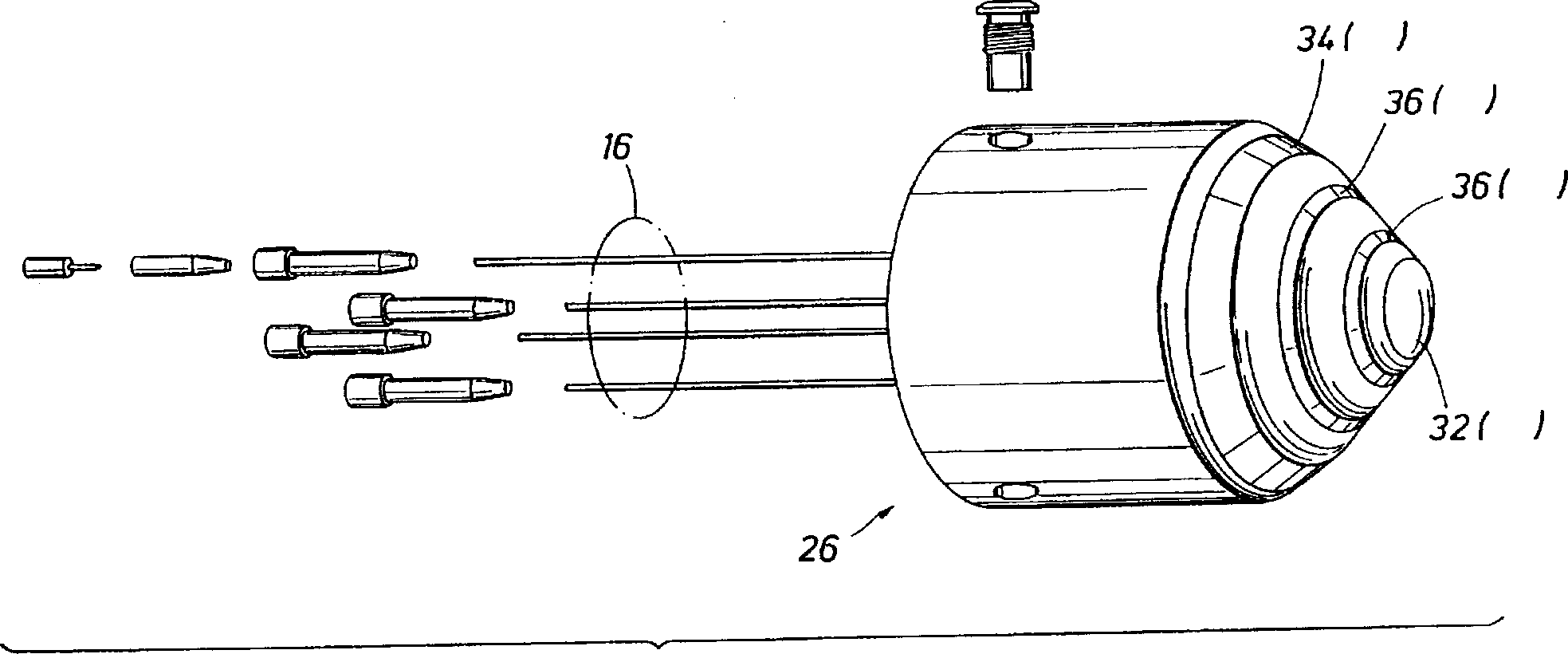 Hole finding apparatus having integrated sensor and its method