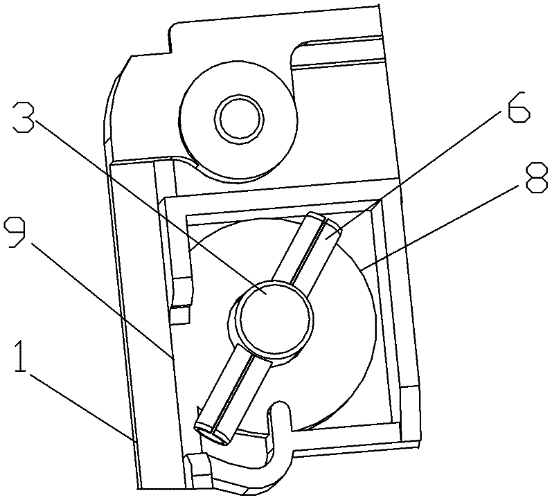 Guard strip plate locking device