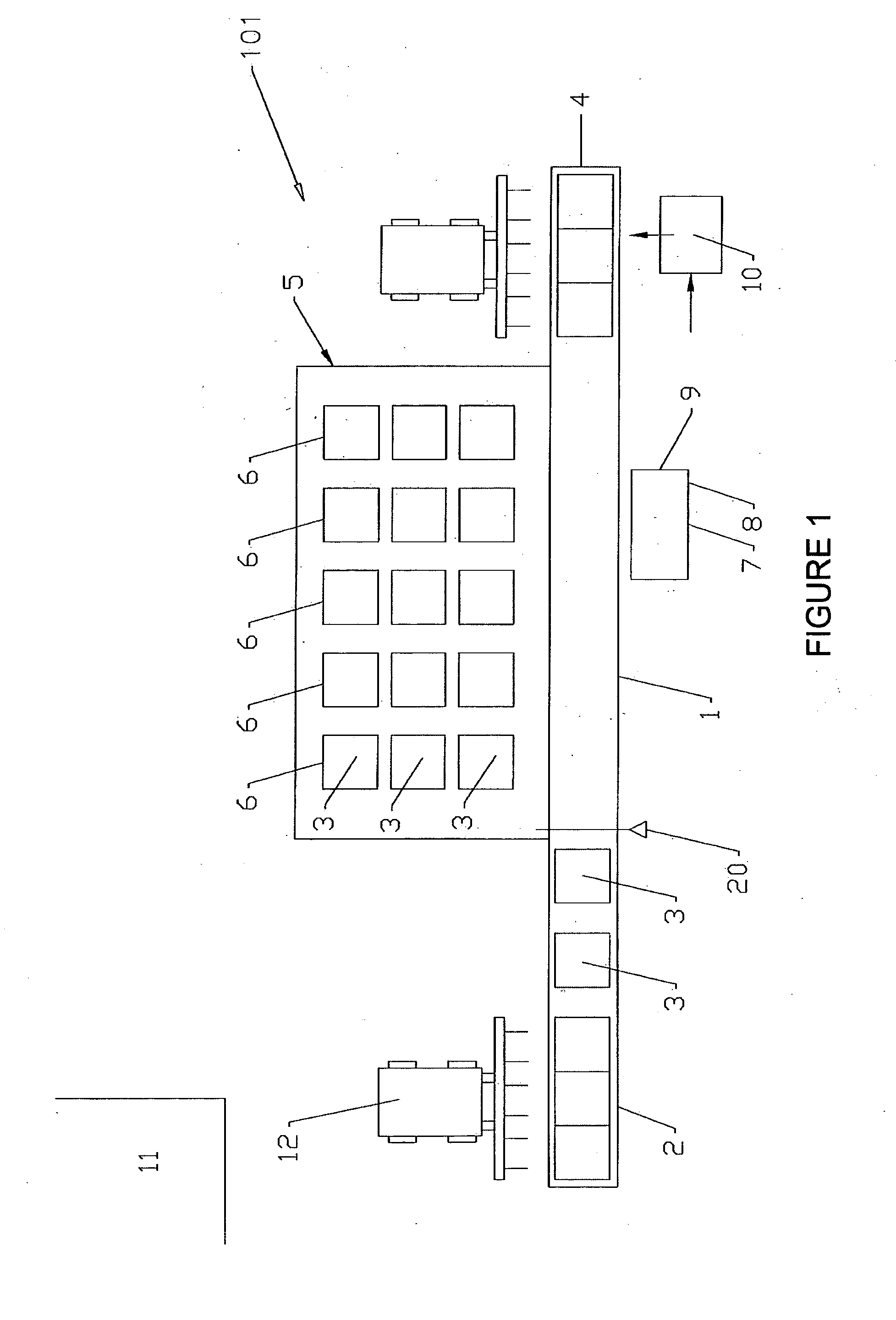 Container storage and retrieval system and method