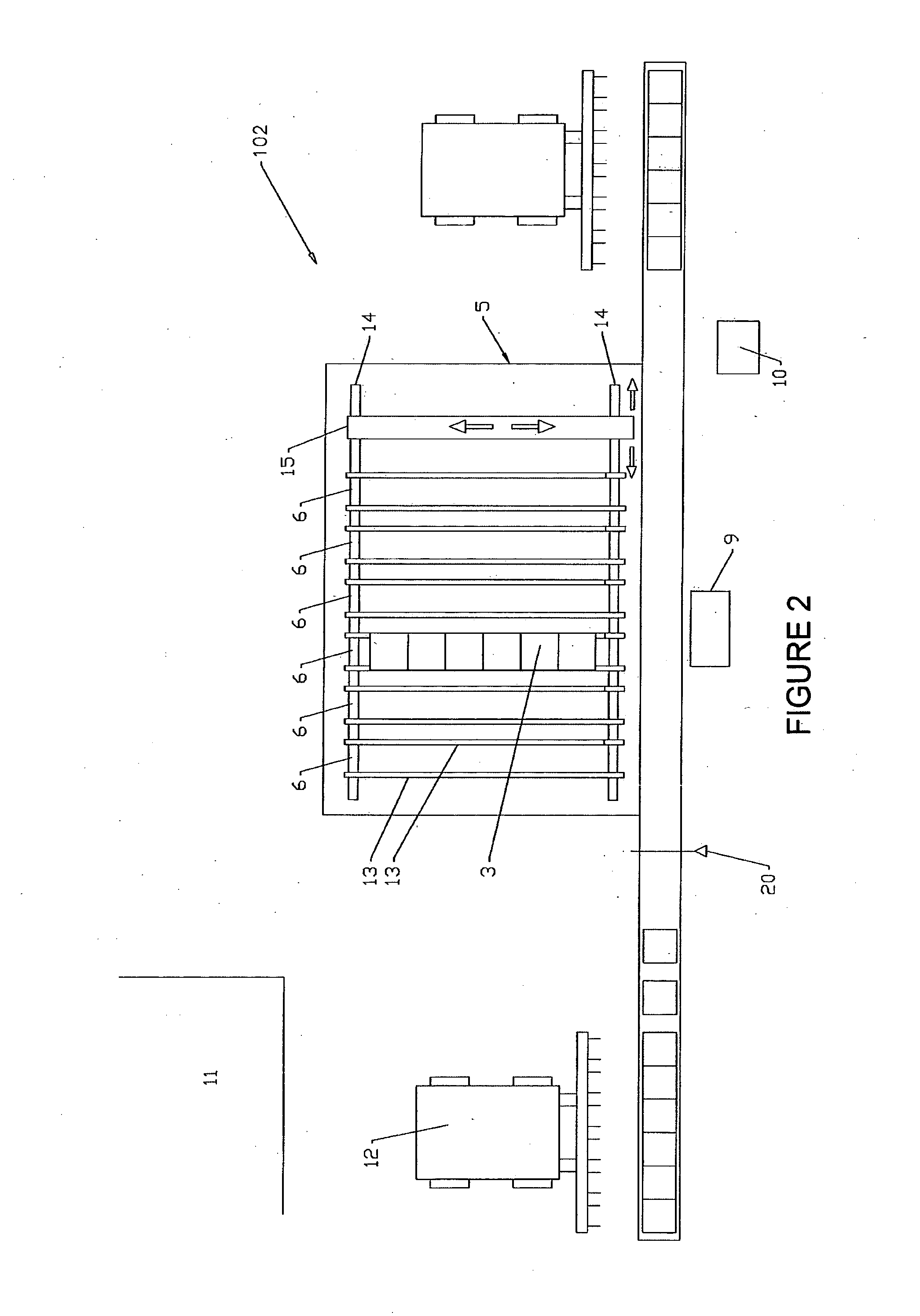 Container storage and retrieval system and method