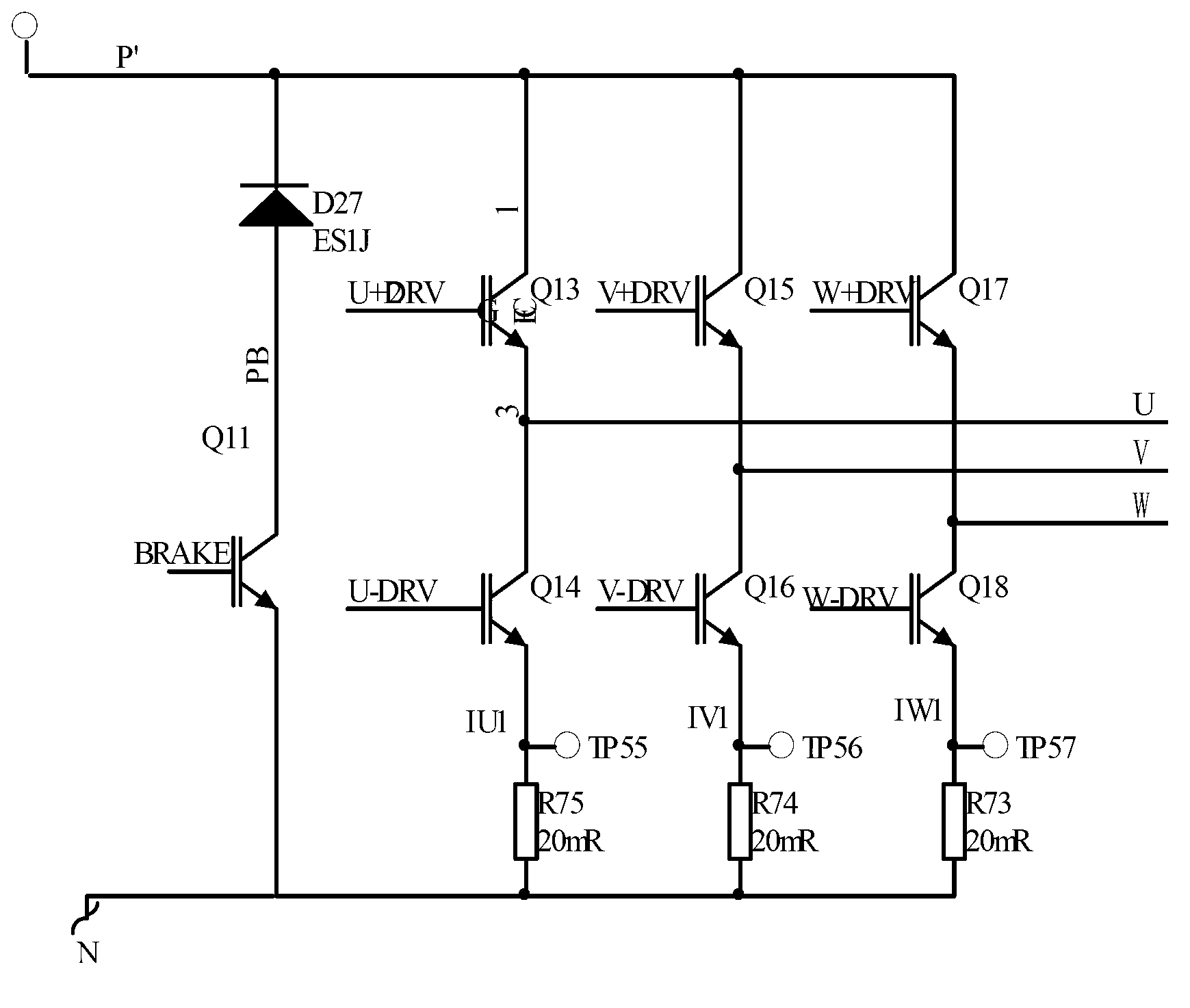 Frequency converter output short circuit protection circuit and protection method