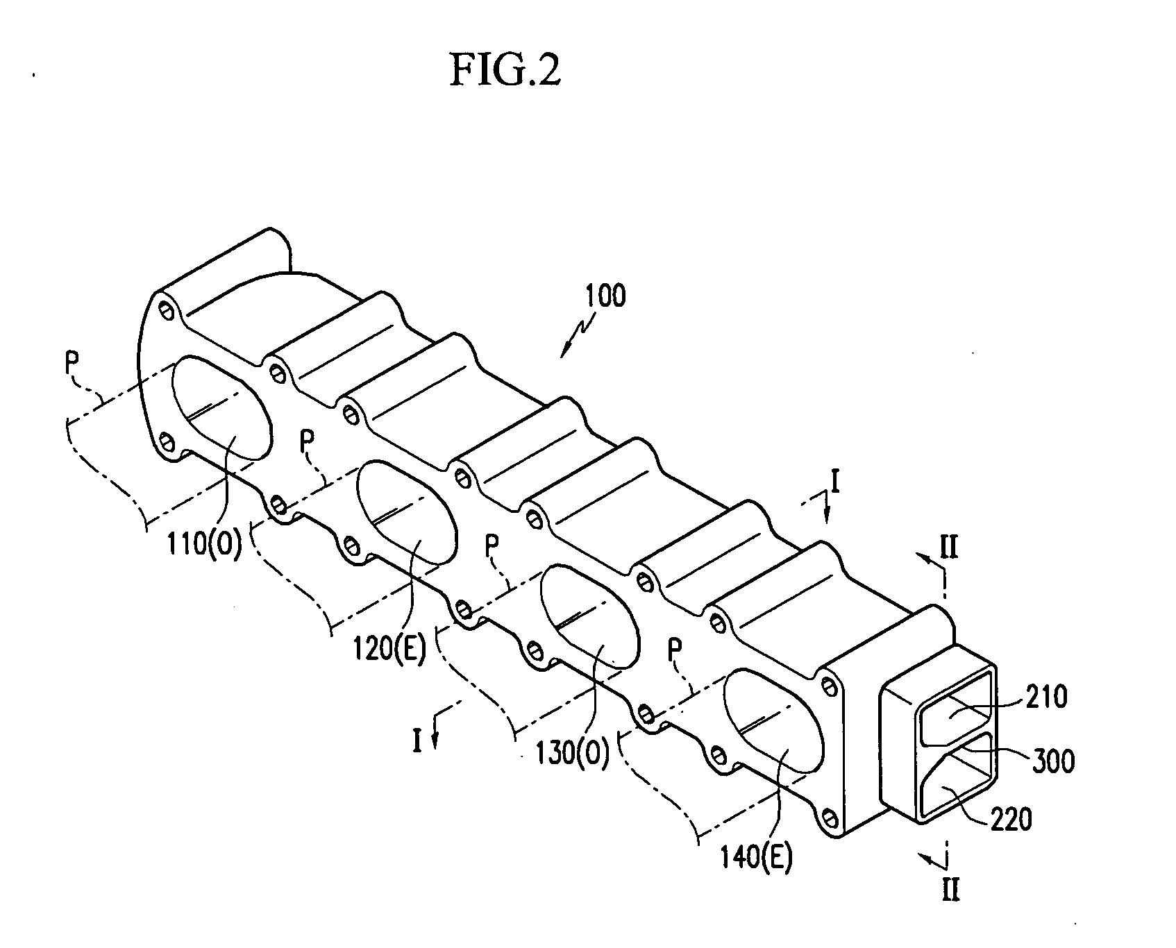 Exhaust manifold for a vehicle