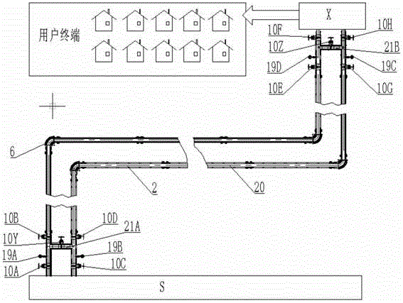 Pipeline system with vacuum heat preservation function