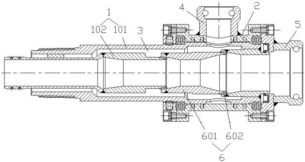 Dual channel multi-stage jet sampling pigtail