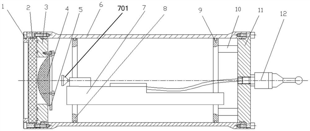 Pressure-resistant sealed cabin for underwater long-distance wireless communication