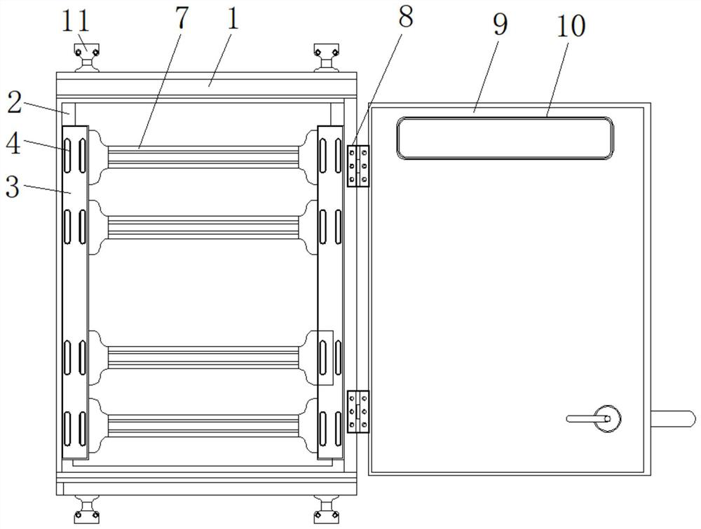 Wall-mounted electrical control cabinet