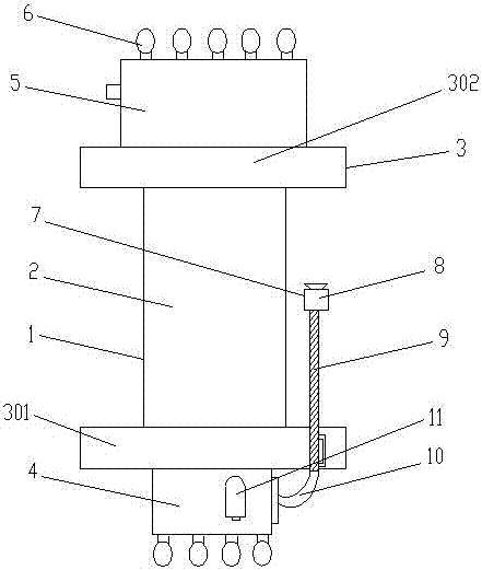 Movable cable reel capable of removing silt by outputting high-pressure water