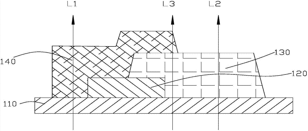 COA substrate formed directly by splicing photomasks and display panel