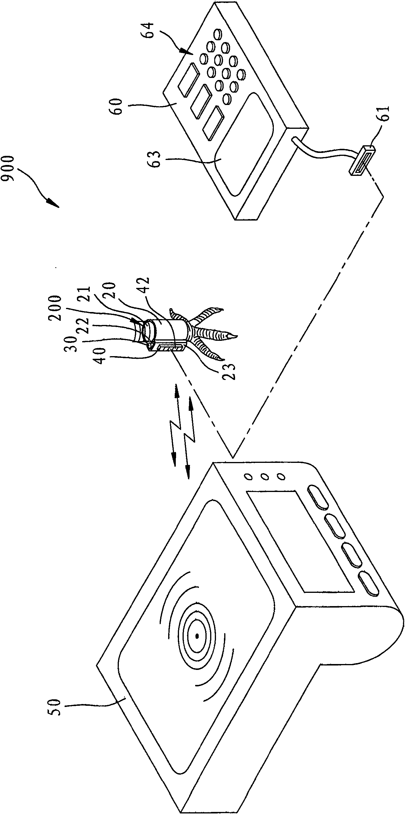 Double-mode interpretation pigeon loop and double-mode identification system of race pigeon
