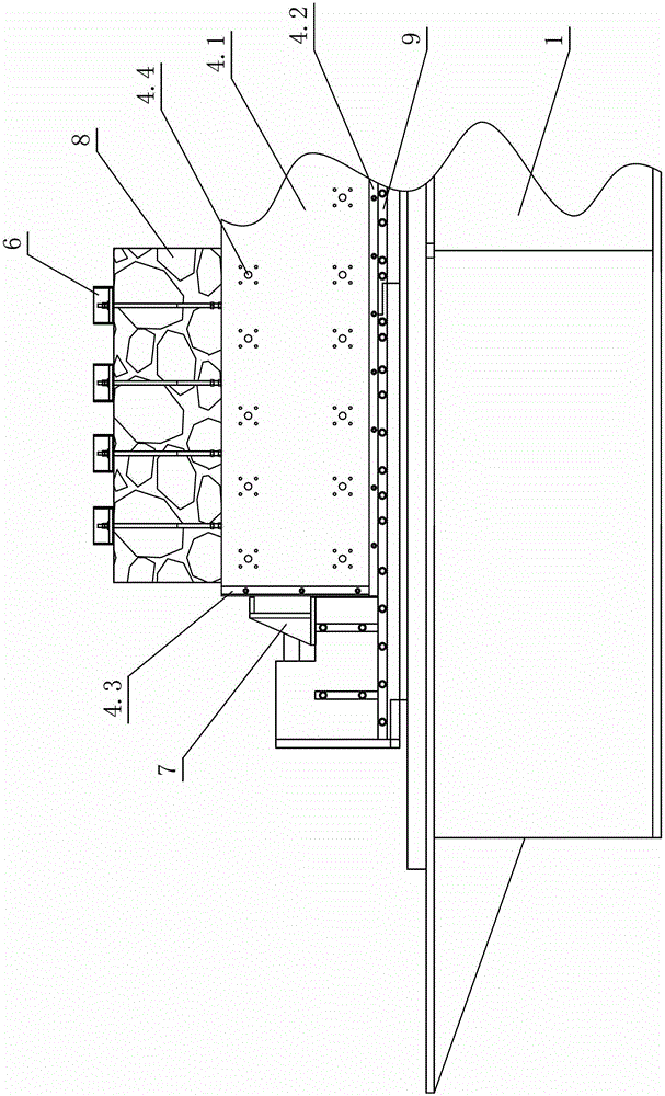 Stone compaction mechanism of stone saw machine