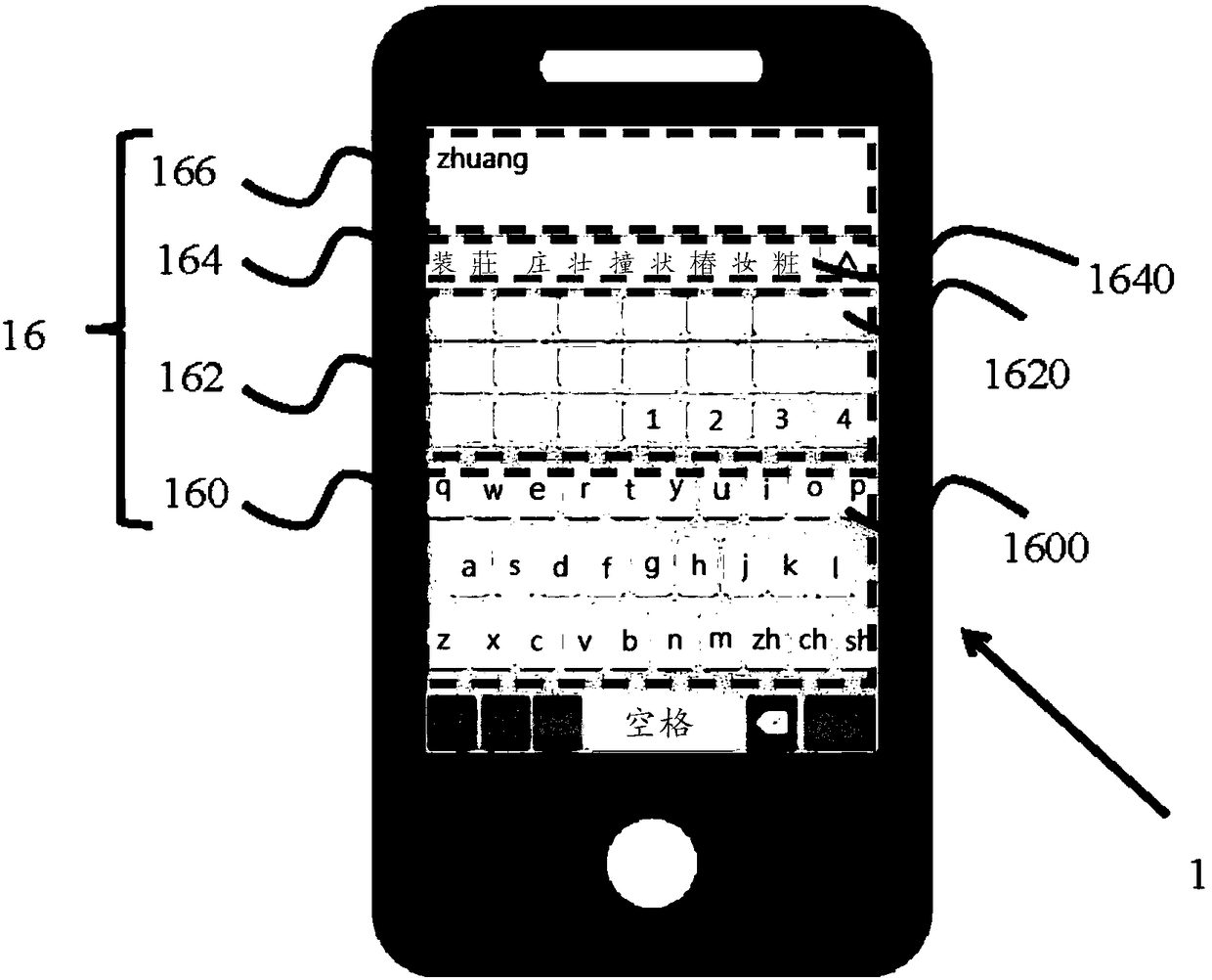 Condensed shortcut pinyin input method and system thereof