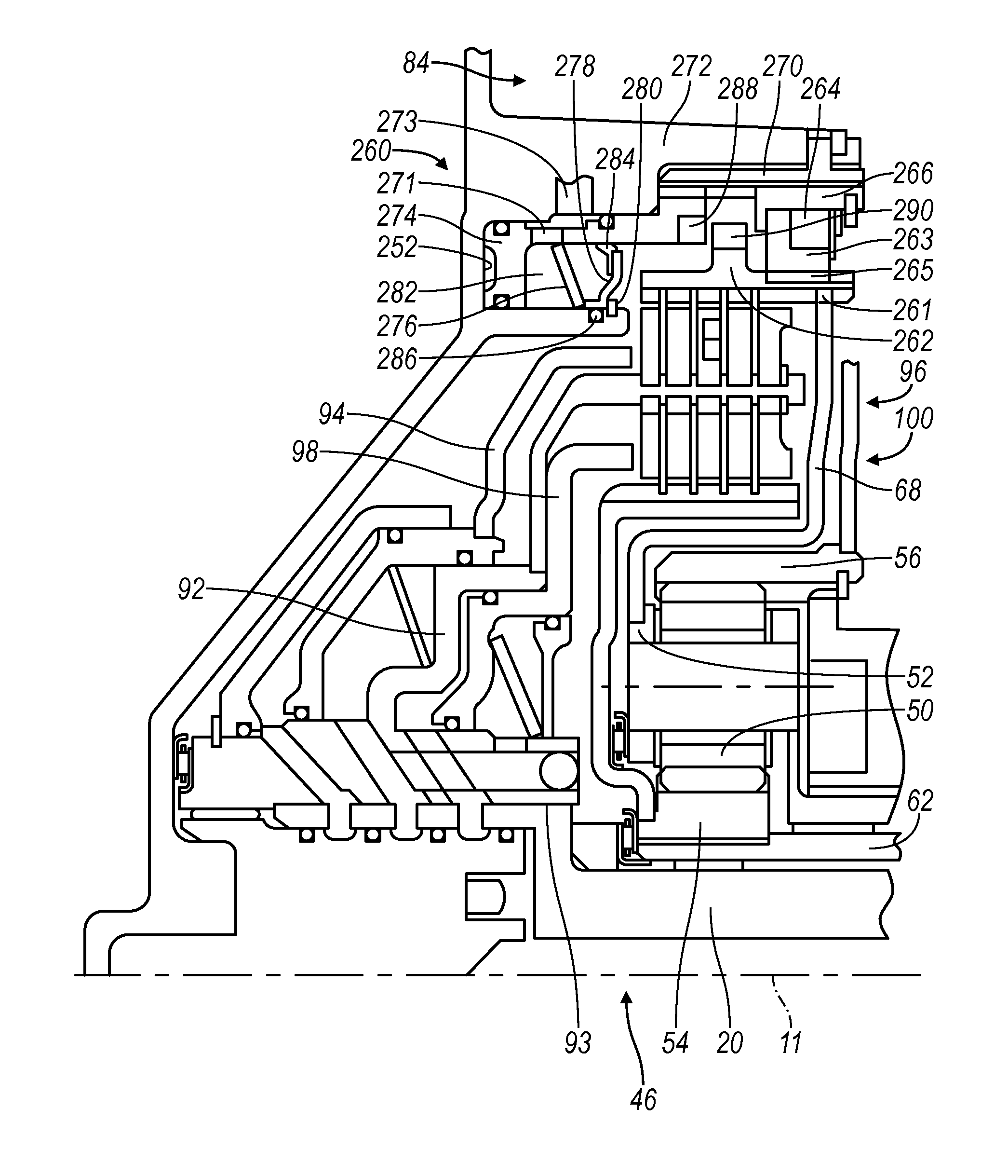Mechanism for controlling a transmission component