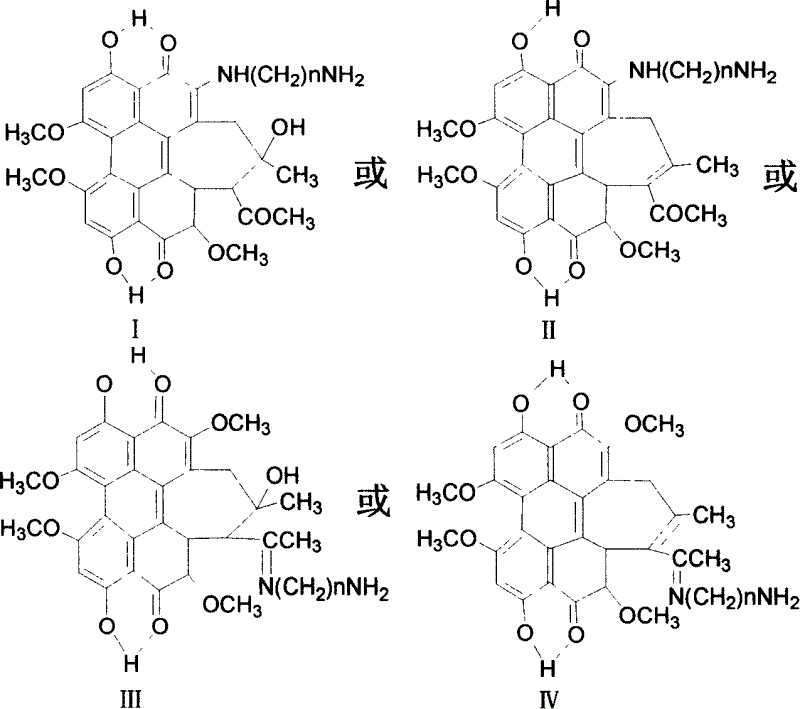 Fatty chain end group diamine substituted hypocrellin derivative and its preparing method and use