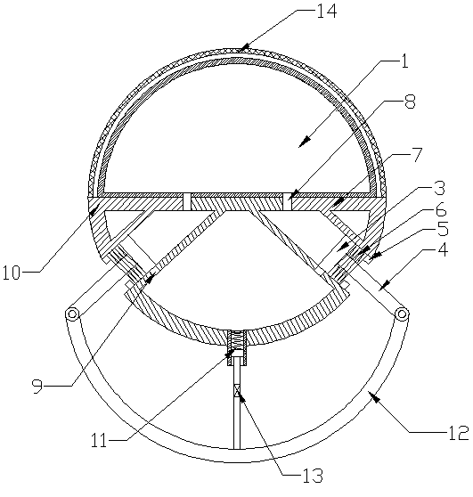Directional exhaust type constant-pressure sounding balloon and air inflation method thereof
