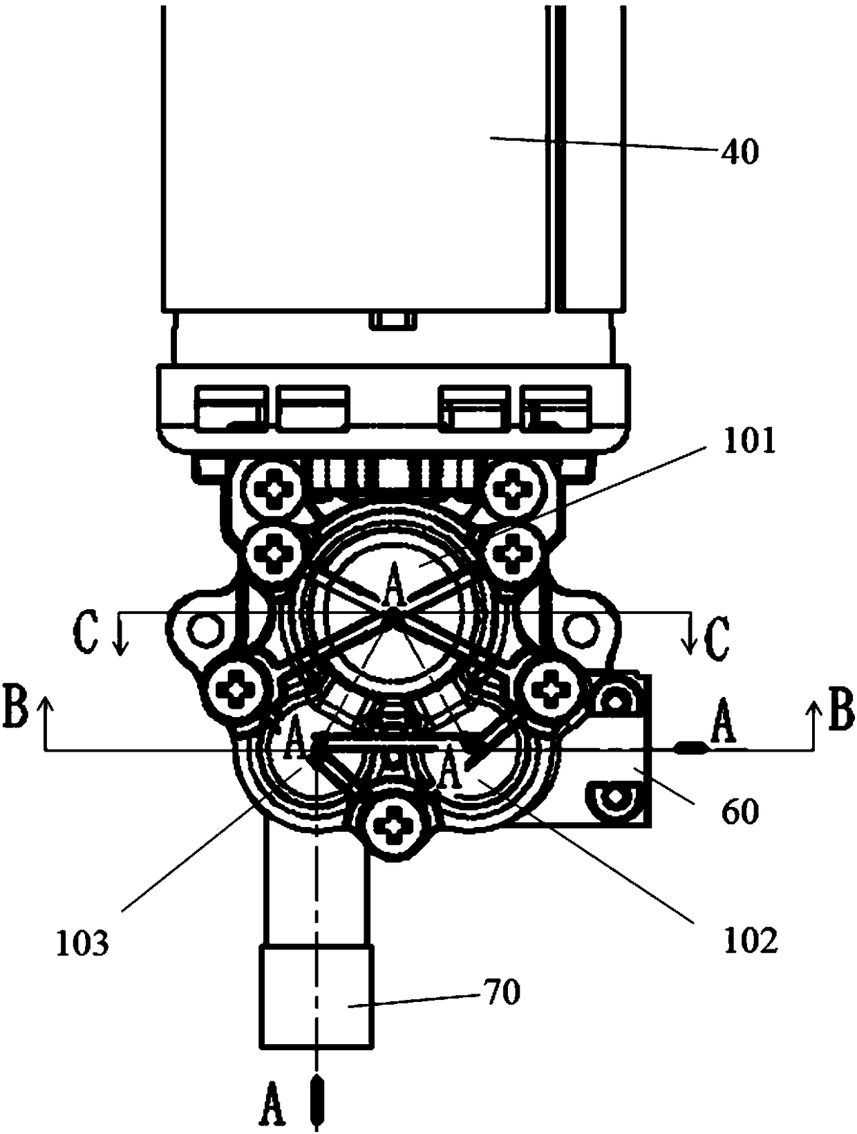 Cleaning machine booster pump