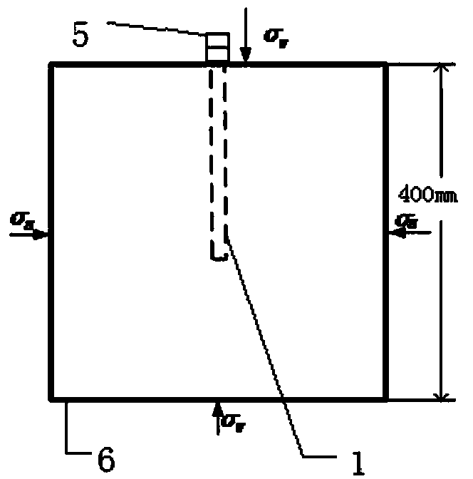 Method for physically simulating sectional hydrofracture of different well types of perforated well shafts