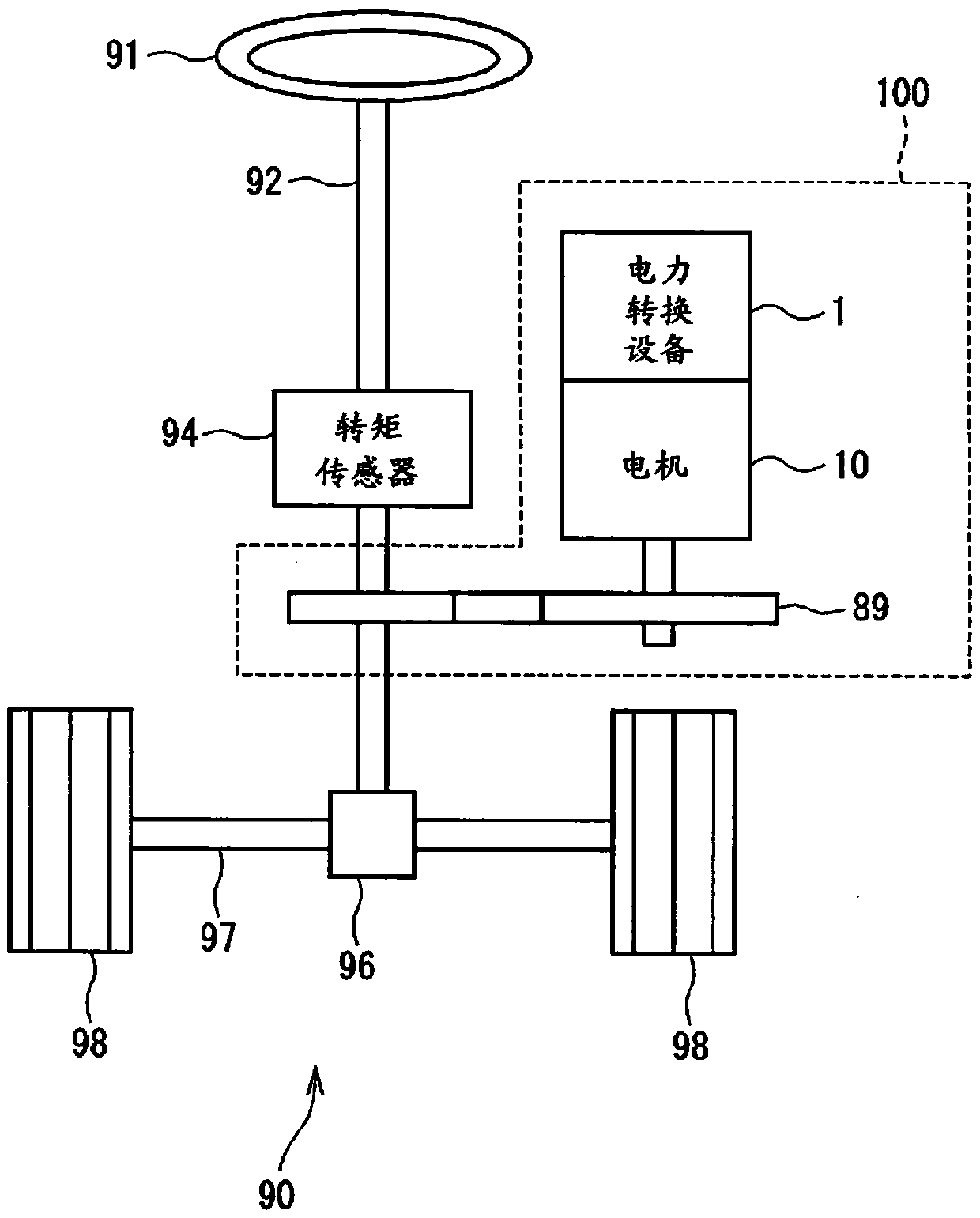 Power conversion equipment and electric power steering equipment having power conversion equipment