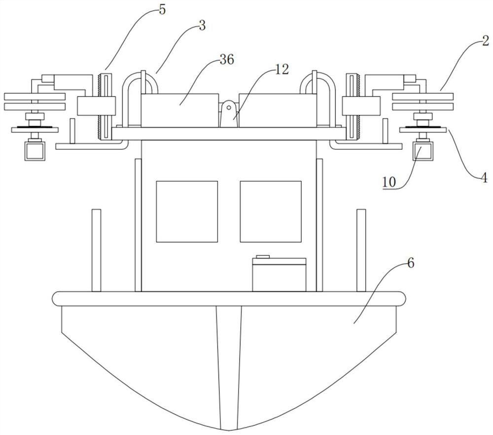 Ship warehouse monitoring device