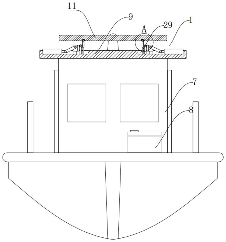 Ship warehouse monitoring device