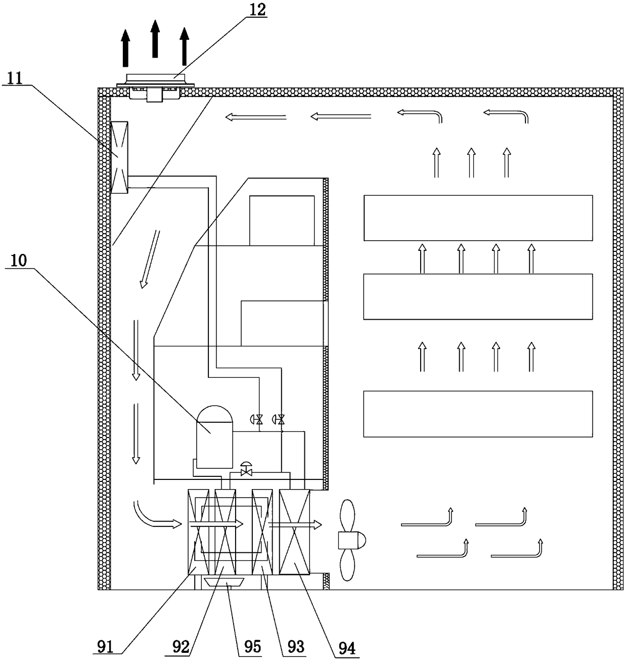 Continuous belt type sludge dryer and method for treating sludge in batches