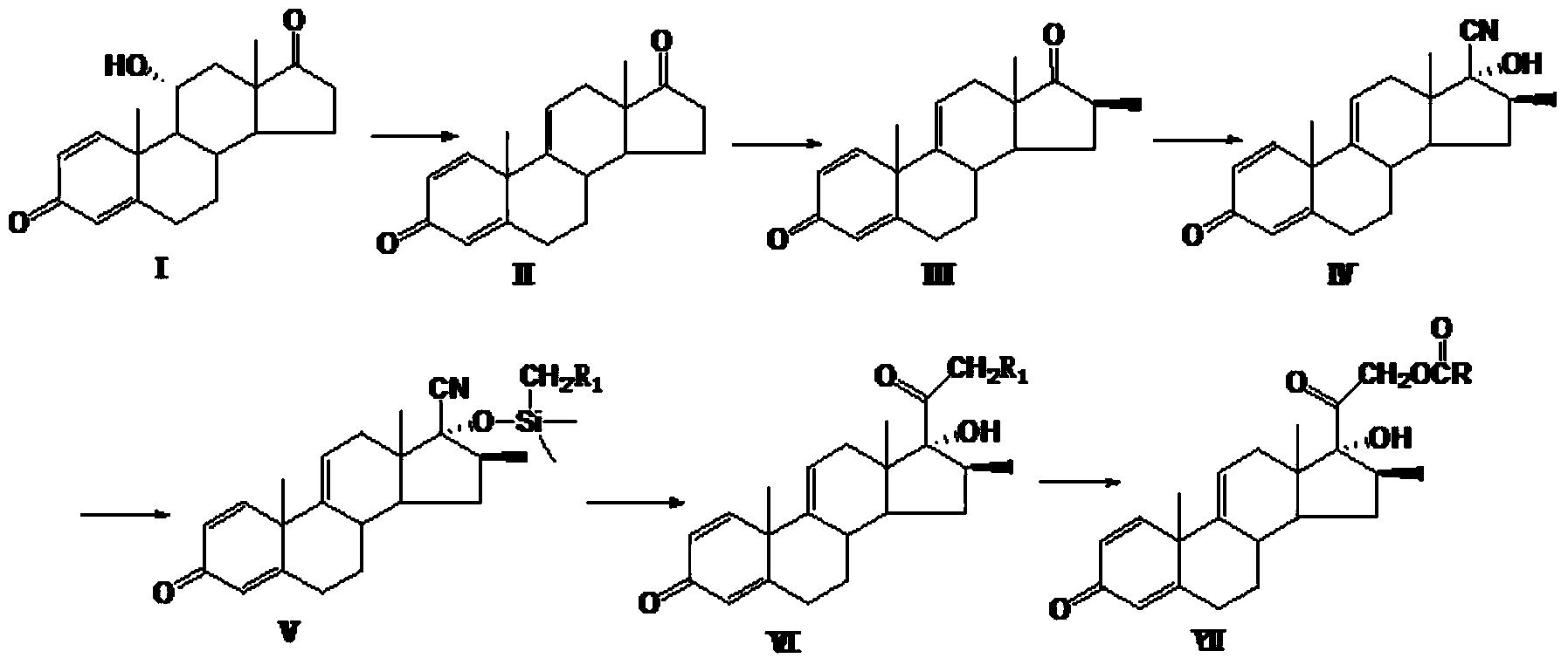 Preparation method for betamethasone intermediate or its analogue