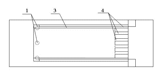 Free flow electrophoresis chip of adhesive tape and processing method thereof