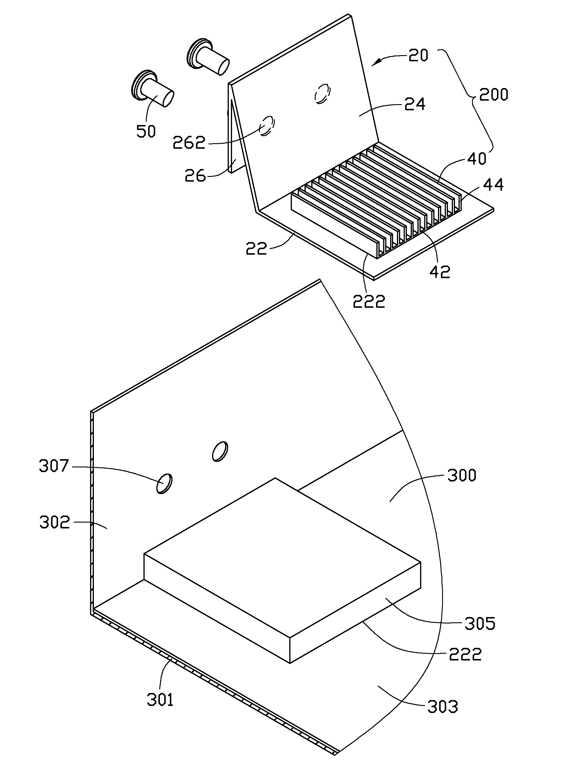 Electronic device with heat dissipation apparatus